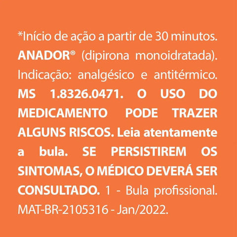 Anador 500mg/mL - 20 mL - Solução