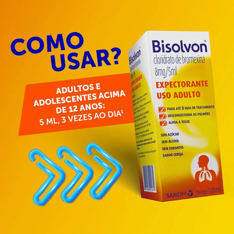 Bisolvon 1,6mg/mL - 120 mL - Xarope