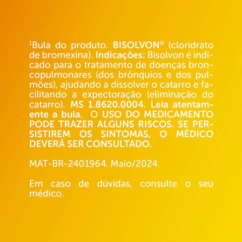 Bisolvon 1,6mg/mL - 120 mL - Xarope