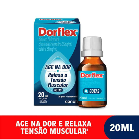 Dorflex 300mg/mL + 35mg/mL + 50mg/mL - 20 mL - Gotas