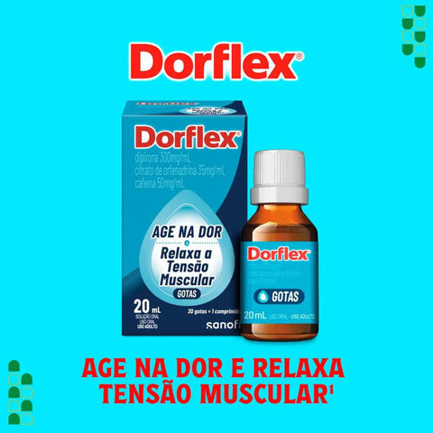 Dorflex 300mg/mL + 35mg/mL + 50mg/mL - 20 mL - Gotas