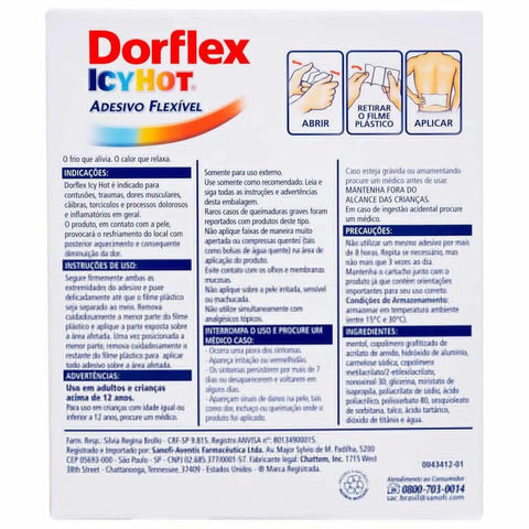Dorflex Icy Hot Grande - 5 Unidades - Adesivo