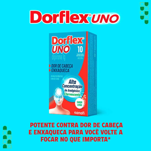 Dorflex UNO 1g - 10 Unidades - Efervescente