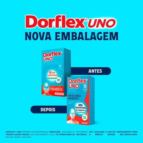 Dorflex UNO 1g - 10 Unidades - Efervescente