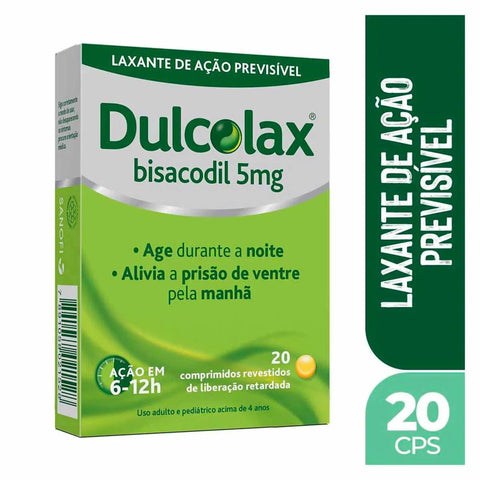 Dulcolax 5mg - 20 Unidades - Comprimido