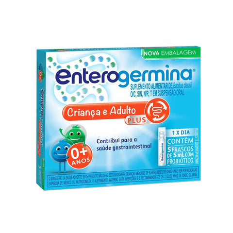 Enterogermina Plus 4BCFU/5mL - 5 x 5 mL - Suspensão