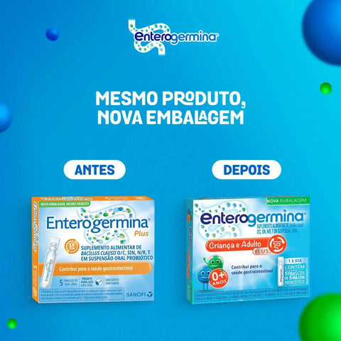Enterogermina Plus 4BCFU/5mL - 5 x 5 mL - Suspensão