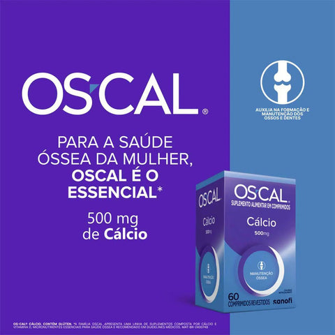 Mobility Os-cal 500mg - 60 Unidades - Comprimido