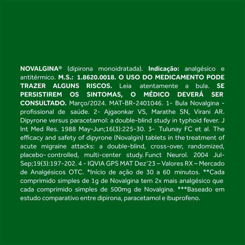 Novalgina 500mg/ml - 20 mL - Gotas
