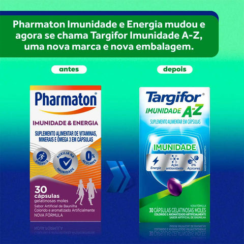 Polivitamínico Targifor Imunidade A-Z 30 Unidades - Cápsula