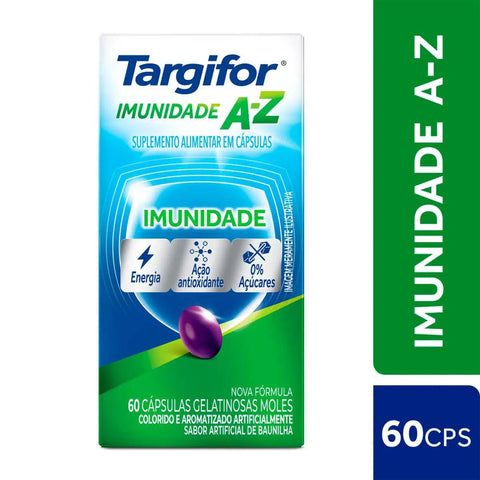 Polivitamínico Targifor Imunidade A-Z 60 Unidades - Cápsula