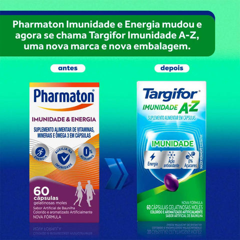 Polivitamínico Targifor Imunidade A-Z 60 Unidades - Cápsula