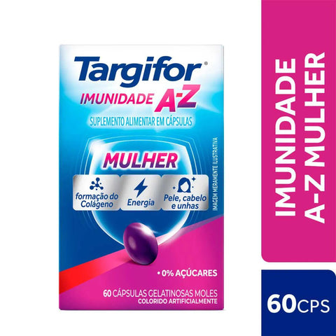 Polivitamínico Targifor Mulher Imunidade A-Z 60 Unidades - Cápsula