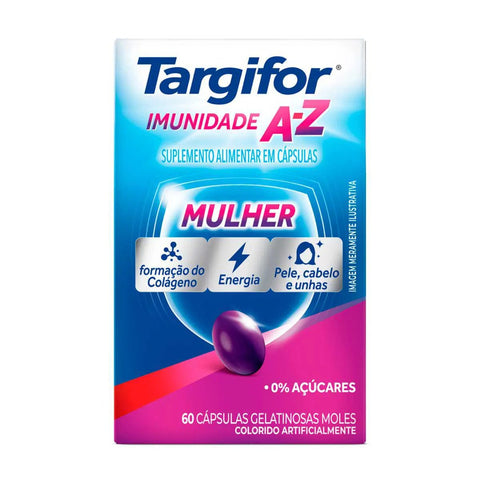 Polivitamínico Targifor Mulher Imunidade A-Z 60 Unidades - Cápsula