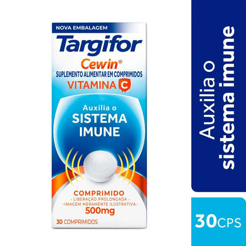 Vitamina C Cewin Targifor 500mg - 30 Unidades - Comprimido