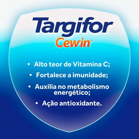 Vitamina C Cewin Targifor 500mg - 30 Unidades - Comprimido