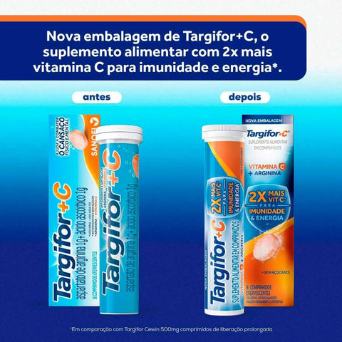 Vitamina C Targifor C 16 Unidades - Efervescente