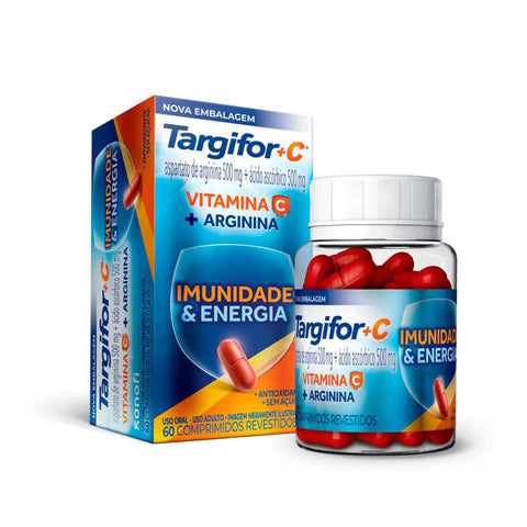 Vitamina C Targifor C 500 + 500mg - 60 Unidades - Comprimido