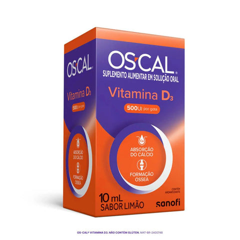Vitamina D Oscal 500UI - 10 mL - Gotas
