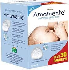 Absorvente Para Seios Amamente  Normal - 30 Unidades