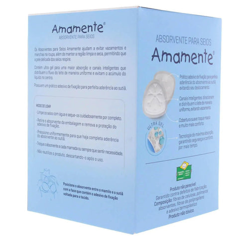Absorvente Para Seios Amamente Normal - 30 Unidades