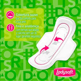 Absorvente Ladysoft Normal  Com Abas - Cobertura Suave - 8 Unidades