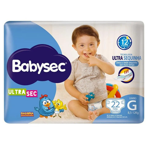 Fralda Babysec Ultrasec Tamanho G - 22 Unidades