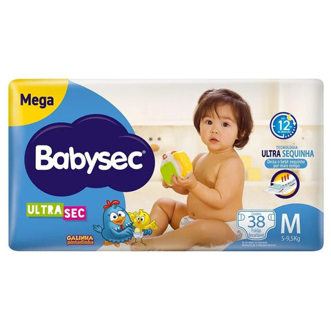 Fralda Babysec Ultrasec Tamanho M - 38 Unidades