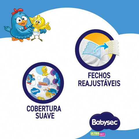 Fralda Babysec Ultrasec Tamanho M - 38 Unidades