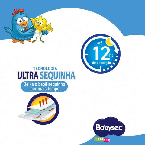 Fralda Babysec Ultrasec Tamanho M - 38 Unidades