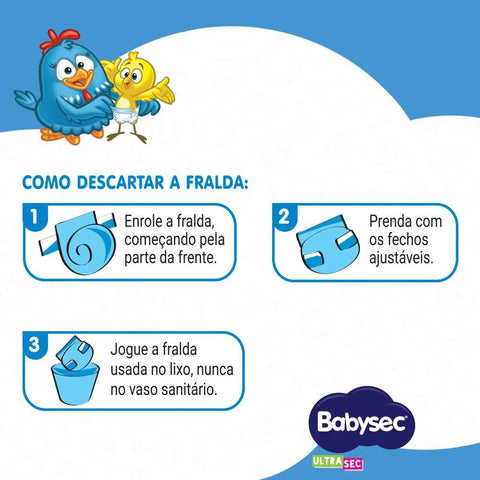 Fralda Babysec Ultrasec Tamanho M - 38 Unidades