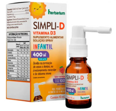 Vitamina D Infantil Simpli-D  400UI - 10 mL - Spray