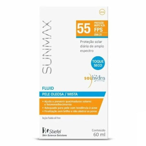 Protetor Solar Sunmax Fluid FPS 55 - 60 mL