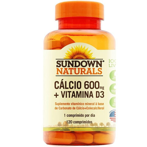 Calcio + Vitamina D  600mg + 5mcg - 120 Unidades - Comprimido