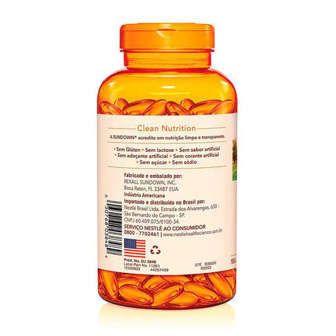 Ômega 3 (Sundown Naturals) 1000mg - 180 Unidades - Cápsula
