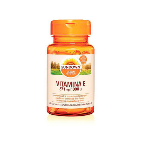 Vitamina E (Sundown Naturals) 1000UI - 30 Unidades - Cápsula