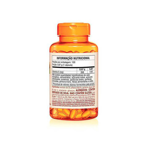 Vitamina E (Sundown Naturals) 400mg - 100 Unidades - Cápsula