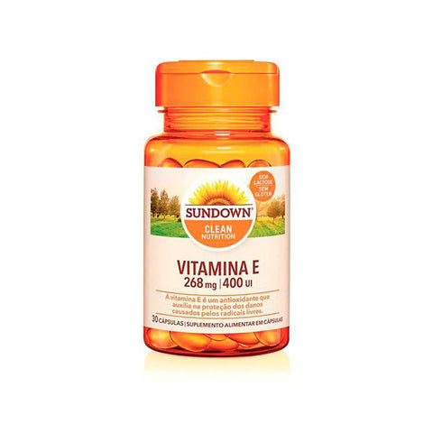Vitmina E (Sundown Naturals) 400UI - 30 Unidades - Tablete