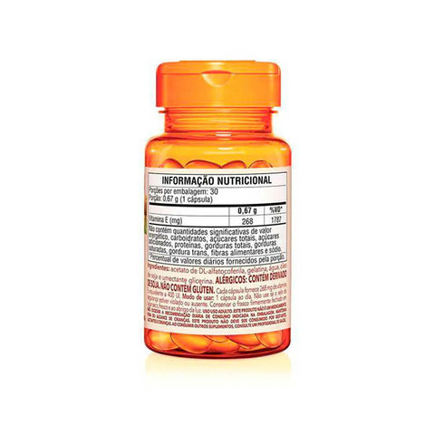 Vitmina E (Sundown Naturals) 400UI - 30 Unidades - Tablete