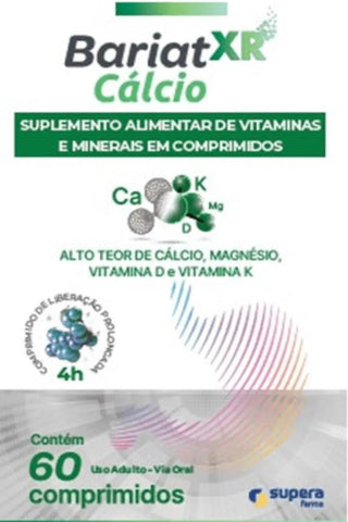 Suplemento Alimentar Bariat XR Cálcio 60 Unidades - Comprimido