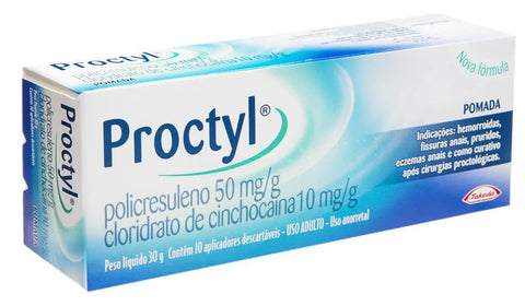 Proctyl 50mg/g + 10mg/g - 30 g - Pomada