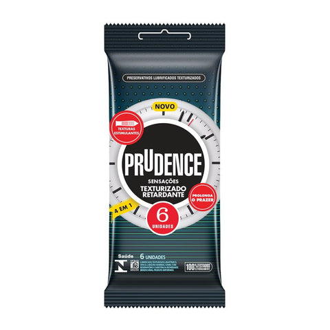 Preservativo Prudence Texturizado Retardante 6 unidades