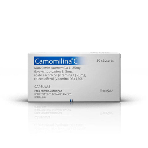 Camomilina C  25mg + 5mg + 25mg + 150UI - 20 Unidades - Cápsula