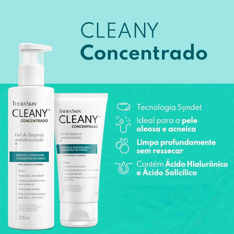 Cleany Gel de Limpeza Concentrado Antioleosidade 150ml
