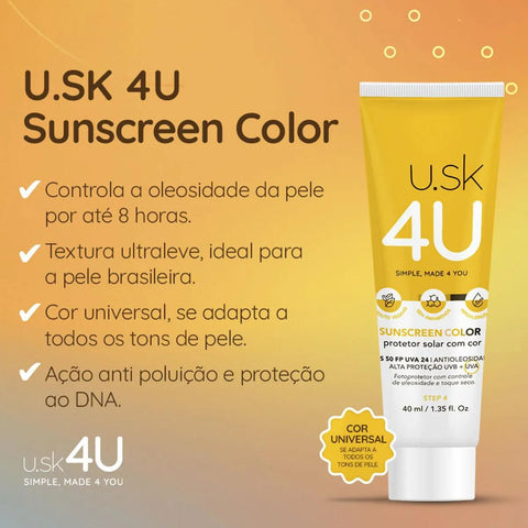 U Sk 4U Sunscreen Color F50 40 Ml