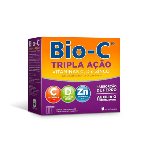 Bio-C Tripa Ação Zinco 30 Unidades - Efervescente