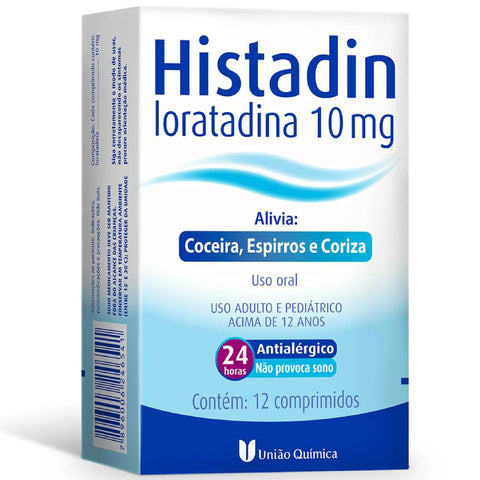Histadin 10mg - 12 Unidades - Comprimido