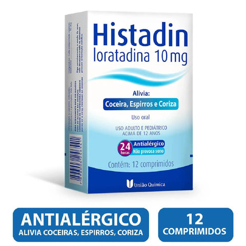 Histadin 10mg - 12 Unidades - Comprimido