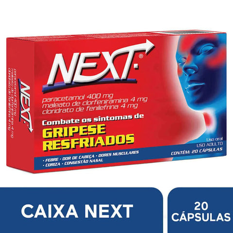 Next 400mg + 4mg + 4mg - 20 Unidades - Cápsula