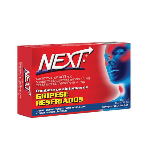 Next 400mg + 4mg + 4mg - 20 Unidades - Cápsula